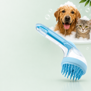 🐾 Soft Silicone Pet Bath & Massage Brush