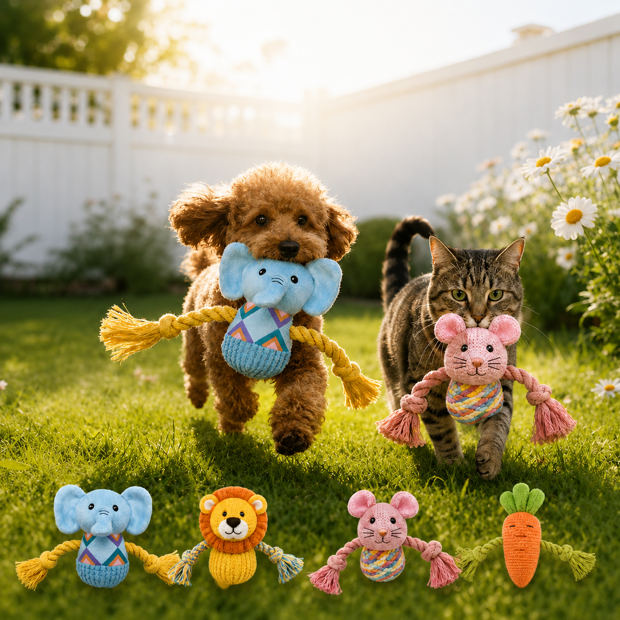 🐾Plus Rope Toy Set (Animal Collection)