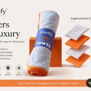 🐾Ultra Soft Microfiber Towel- Super Absorbent & Quick Dry