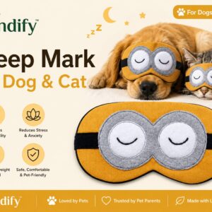 🐾Cozy Dream Pet Sleep Mask – Dog & Cat Eye Mask