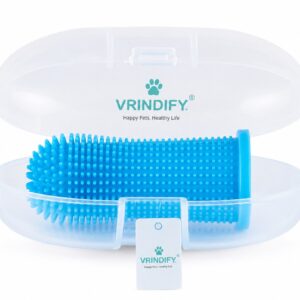 🐾 Soft Silicone Finger Toothbrush for Dogs & Cats